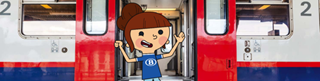 cartoon train