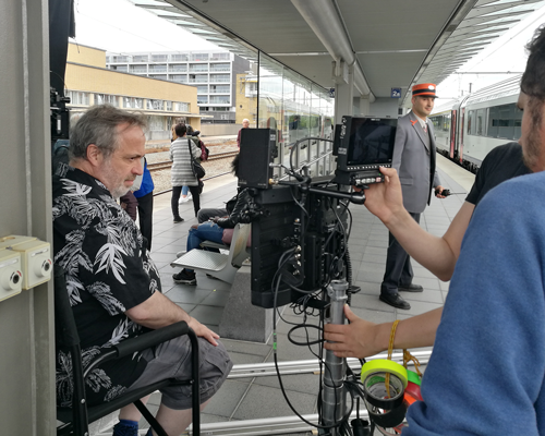 Opnames op de perrons van het station van Brugge