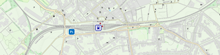 Localisation du parking Courtrai P1