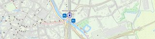 Localisation du parking Malines-Nekerspoel P1 P2