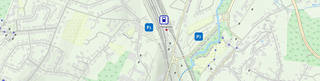 Localisation du parking Ottignies P1 P2