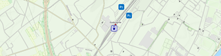 Localisation du parking Oudenaarde P1 P2