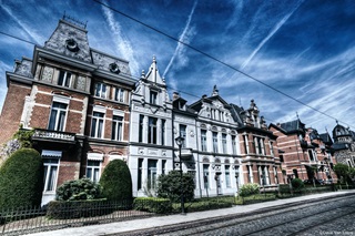 Stijlvolle rijhuizen in wijk Zurenborg Berchem