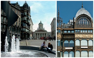 Fontaine devant le MIM (Musée des Instrument de Musique) à Bruxelles