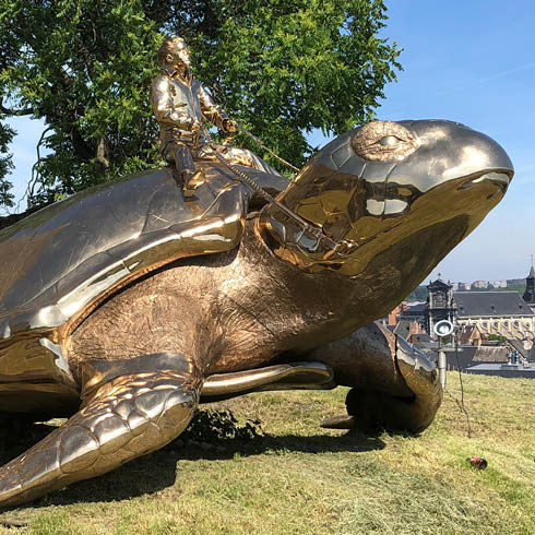 Tortue dorée de la Citadelle à Namur