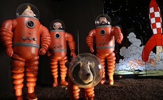 Tintin et milou à la conquête de l’espace au Moof museum