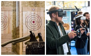 Lancer de haches et jeu de réalité virtuelle